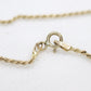 14k Gold Twisted Rope Bracelet 1.3mm 1.3 grams. Gold braided rope bracelet