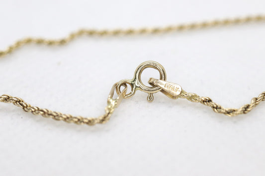 14k Gold Twisted Rope Bracelet 1.3mm 1.3 grams. Gold braided rope bracelet