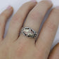 Black Hills Gold Sterling Silver dome Ring. Large 10k Gold Inlay made by Black Hills Gold Band