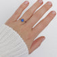 10k Round Blue Spinel ring. 10k Yellow Gold Blue Spinel Solitaire Ring