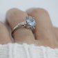 Platinum Large Aquamarine and Tapered Baguette diamond ring. Platinum oval aquamarine engagement ring st632/50