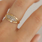 14k Diamond Pave Encrusted Band. Women or Men Diamond Dome Bombe Cluster band st140