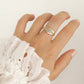14k Diamond Pave Encrusted Band. Women or Men Diamond Dome Bombe Cluster band st140