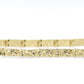 14k Gold Nugget Bracelet. Mens or Womens Yellow gold nugget bracelet. 9.1grams 5mm wide st(295)