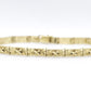 14k Gold Nugget Bracelet. Mens or Womens Yellow gold nugget bracelet. 9.1grams 5mm wide st(295)
