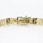 14k Gold Nugget Bracelet. Mens or Womens Yellow gold nugget bracelet. 9.1grams 5mm wide st(295)