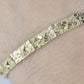 14k Gold Nugget Bracelet. Mens or Womens Yellow gold nugget bracelet. 9.1grams 5mm wide st(295)