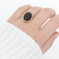 10k Smoky QUARTZ Large Bezel set ring. Large Oval Smokey Quartz Cocktail Cathedral ring(88)