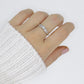 14k Princess and Baguette diamonds ring. RJM Royal Engagement ring. st(190)