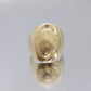 14k Heavy SHELL Embossed ring. 14k Yellow Gold Bulky SEASHELL Clam Signet ring 12Grams sz7.5