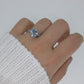 Platinum Large Aquamarine and Tapered Baguette diamond ring. Platinum oval aquamarine engagement ring st632/50