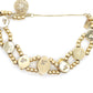 14k Victorian Charm Slide Bracelet. Rubies Diamonds Topaz Cameo Emeralds Citrine. 22.9g