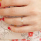 Marquise Diamond Solitaire Ring . 14k Diamond Petite 0.18ct Engagement Ring