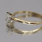 Marquise Diamond Solitaire Ring . 14k Diamond Petite 0.18ct Engagement Ring