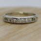 18k Antique Diamond channel band. Art Deco 1920s diamond band. st(132/25)
