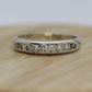 18k Antique Diamond channel band. Art Deco 1920s diamond band. st(132/25)