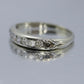 18k Antique Diamond channel band. Art Deco 1920s diamond band. st(132/25)