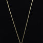 10k 3 Diamond Past Present Future Journey Pendant. 0.60ctw Princess and Baguette diamonds. 10k Yellow gold Rope necklace. (88)
