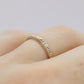 18k Art Deco Blossom Flower Engraved Design with diamonds Band. Flower Blossom eternity Ring. sz6
