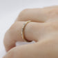 18k Art Deco Blossom Flower Engraved Design with diamonds Band. Flower Blossom eternity Ring. sz6