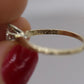 Marquise Diamond Solitaire Ring . 14k Diamond Petite 0.18ct Engagement Ring