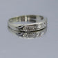 18k Antique Diamond channel band. Art Deco 1920s diamond band. st(132/25)