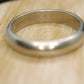 14k White Gold Band. HEAVY 14k Gold Wedding Band