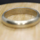 14k White Gold Band. HEAVY 14k Gold Wedding Band