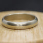 14k White Gold Band. HEAVY 14k Gold Wedding Band