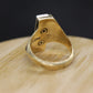 14k Jostens Twin DIAMOND ring. 14k White and Yellow gold bypass ring. Beautiful pinky ring. Sz4