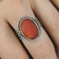 Sterling Silver Carnelian Intaglio Engraved Ring. HANDMADE Bezel set. st(23/11)