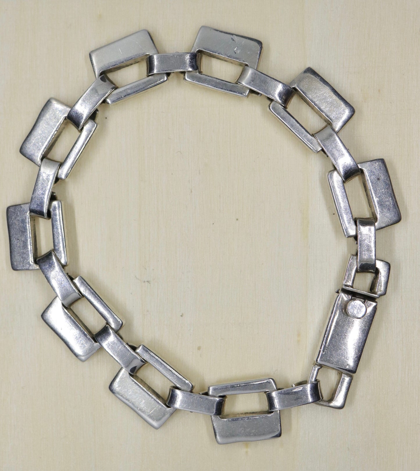 Heavy 925 Sterling Silver LINK Bracelet. 925 Silver Chain Bracelet 36.5g st(21/85)