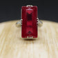 14k LC Ruby ring. Art Deco Filigree Ruby ring