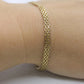 10k Bismark Chain Mesh Bracelet. 3 Row Mesh link Yellow gold Bracelet.
