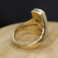 14k Jostens Twin DIAMOND ring. 14k White and Yellow gold bypass ring. Beautiful pinky ring. Sz4