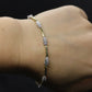 14k Diamond Tennis Bracelet. 14k 3 Stone round diamond Tennis bracelet. 7g 7.25in