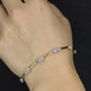 14k Diamond Tennis Bracelet. 14k 3 Stone round diamond Tennis bracelet. 7g 7.25in