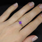 Amethyst 14k Gold solitaire ring. Vintage Estate Ring. Prong set Amethyst Ring.
