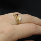 14k Ruby Ring. 14k round Ruby textured wide band