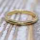 14k Milgrain engraved bead Band. 14k Yellow Gold engraved milgrained. Sz 5 2.5mm wide