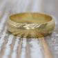 Textured 14k Gold Wedding Band. Matte 14k Yellow Gold for Men or Women Sz 10.5
