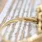 14k Sapphire Diamond Bypass ring. 14k Marquise Sapphire Flower Branch Vine cluster ring