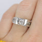 14k Diamond Solitaire with accents. 1.09ctw diamonds Vintage 14k Engagement or Wedding ring.