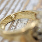 14k Diamond Cluster HIS/HER Set Ring. Waterfall diamond. 1.22ctw diamonds.