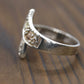 Black Hills Gold Sterling Silver Bypass Band. 10k bypass band Black Hills Gold Inlays.
