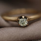 JR Wood and Sons 14k Gold Prong Set Diamond Ring Sz 5. Jr Wood band. Wood & son diamond rind. Victorian Claw Diamond.