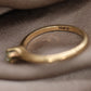 JR Wood and Sons 14k Gold Prong Set Diamond Ring Sz 5. Jr Wood band. Wood & son diamond rind. Victorian Claw Diamond.
