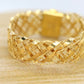 14k Rubellite Tourmaline Cabochon ring. 14 MESH ring band.
