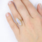 18k Large MOONSTONE ring. 18k Gold Marquise Navette Moonstone ring