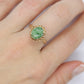 10k Green Agate Jade Jadeite ring. green cabochon ring.